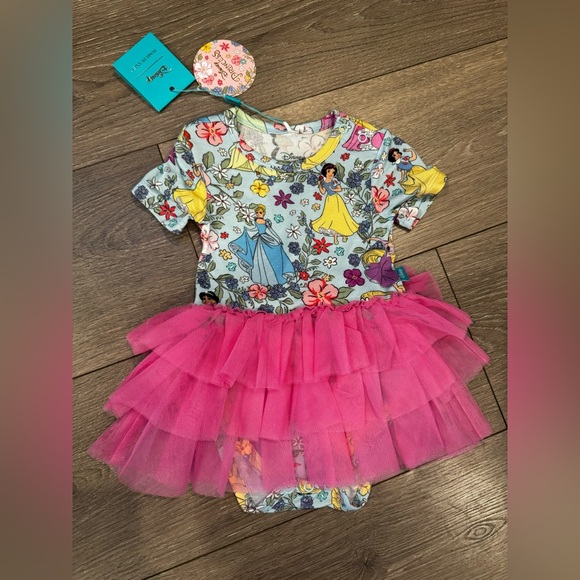 NWT Posh Peanut Disney Princess Tulle Dress size 6-12 months - Picture 1 of 3